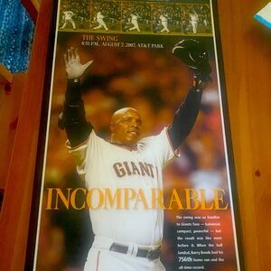 San Francisco Giants Barry Bonds Commemorative Plack